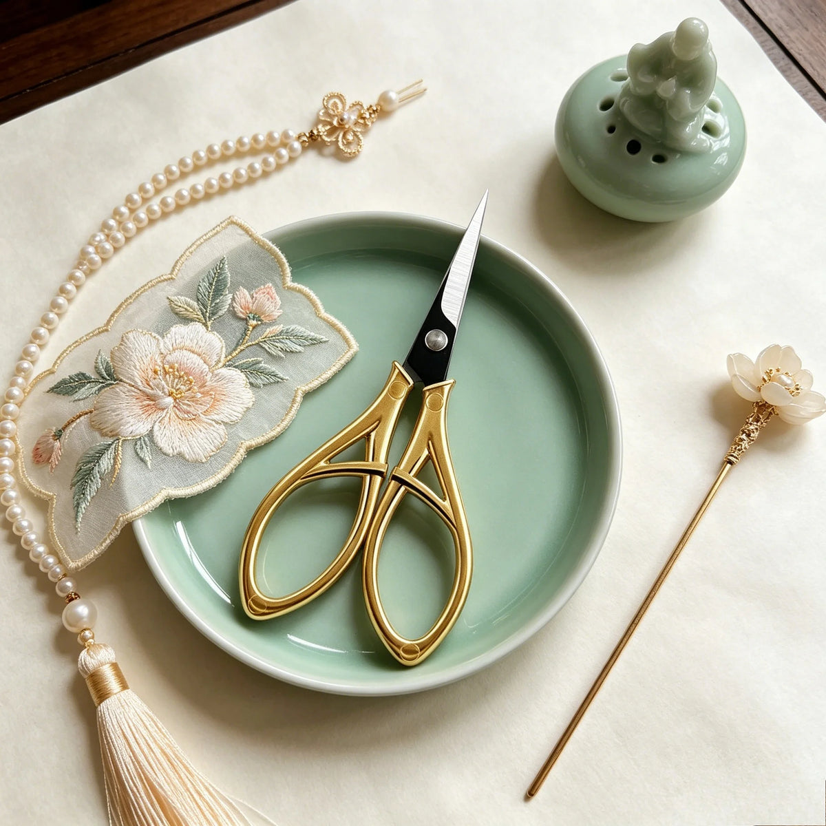 Vintage Tailor Scissors – Stainless Steel Sewing Shears 1/2 Pack Tailor Sewing Scissors Axl Scissors-Golden