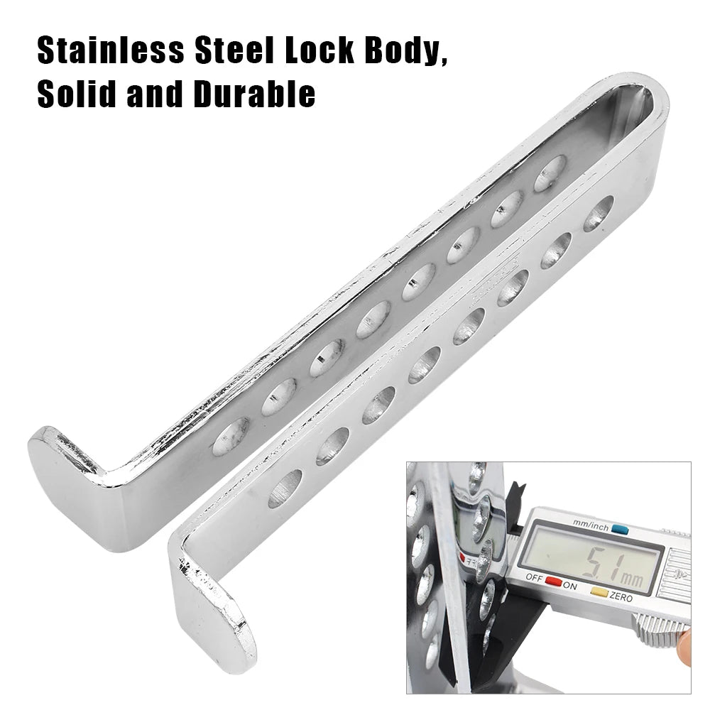 Universal Car Brake & Clutch Pedal Lock | Anti-Theft Steel Car Security Lock Axl