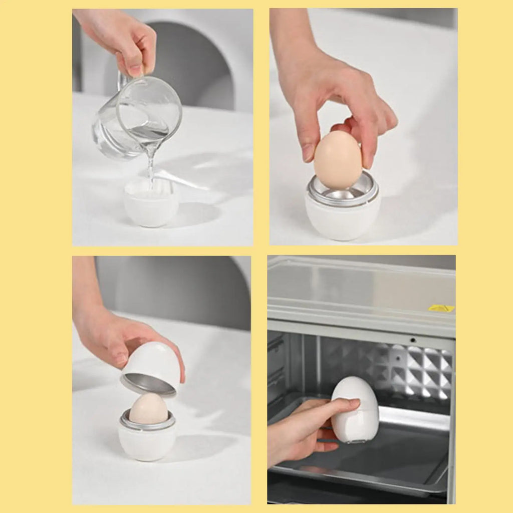Microwave Egg Steamer & Boiler Cooker – Soft or Hard Eggs Fast Microwave Egg Cooker Axl