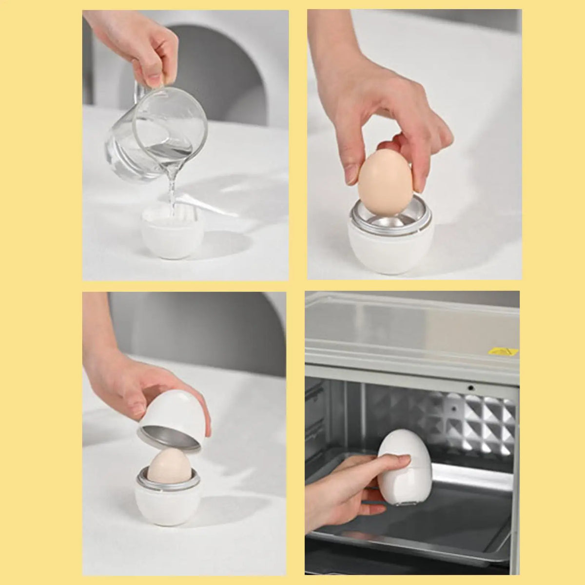 Microwave Egg Steamer & Boiler Cooker – Soft or Hard Eggs Fast Microwave Egg Cooker Axl