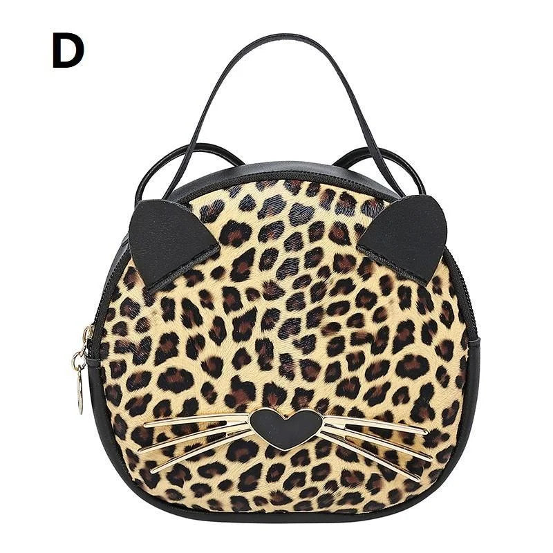 Women's Cartoon Leopard Tote Bag – Cute Animal Shoulder Purse Tote Shoulder Bag Axl D