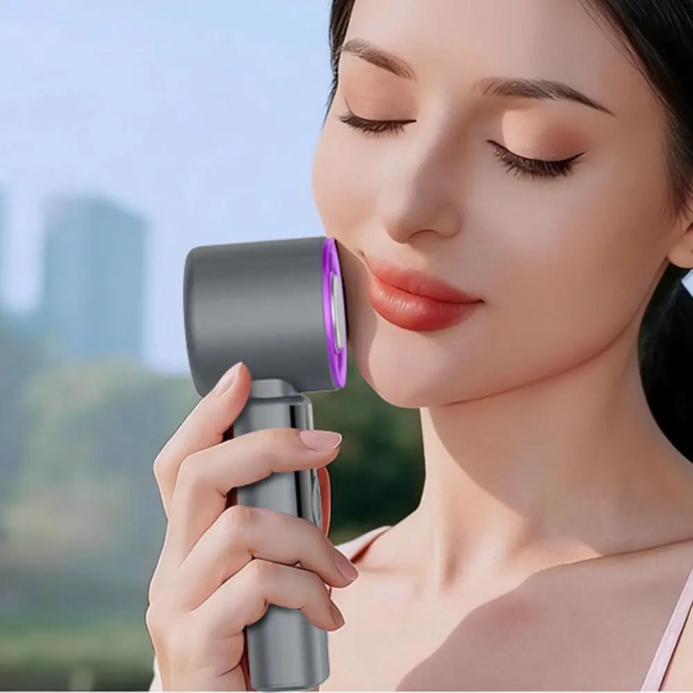 Portable Handheld Fan – 199 Speeds, Digital Display, USB-C Handheld Personal Fan Axl