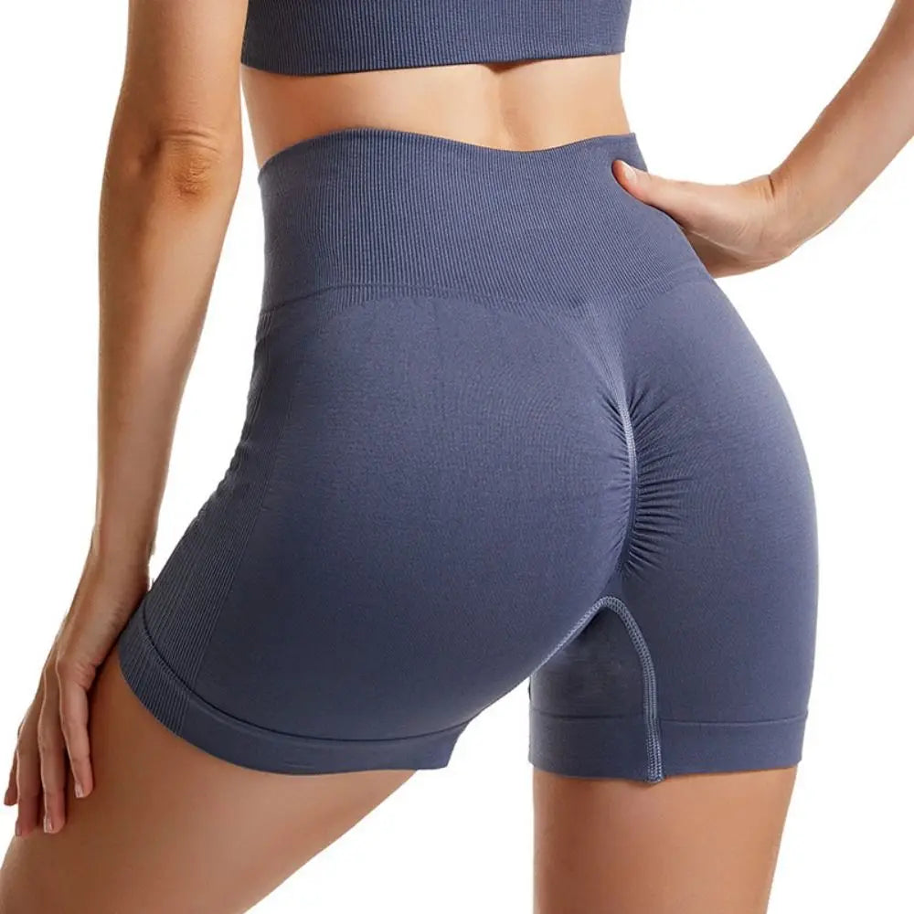 Women's Nylon Yoga Crop Top & Shorts Set – Moisture-Wicking Yoga Activewear Set Axl