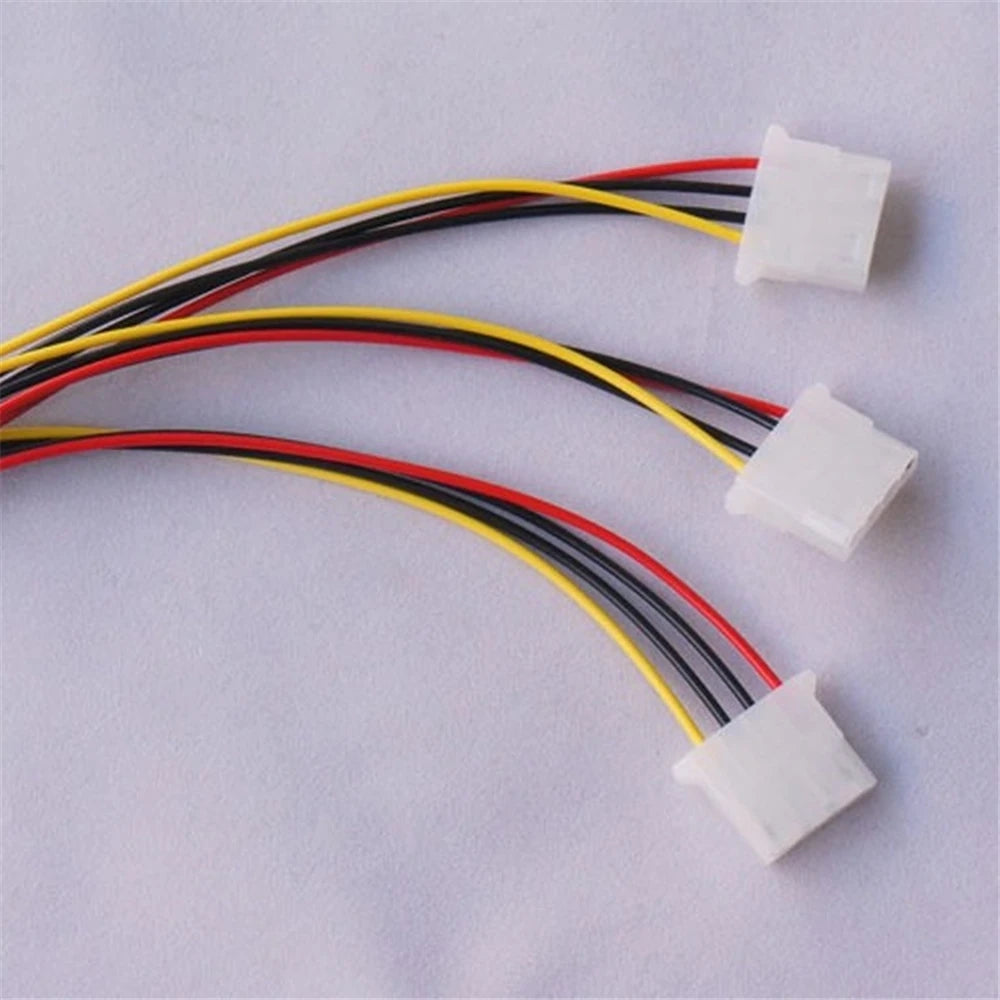 4-Pin Molex IDE Male to 3-Port Female Power Splitter Cable Power Splitter Cable Axl
