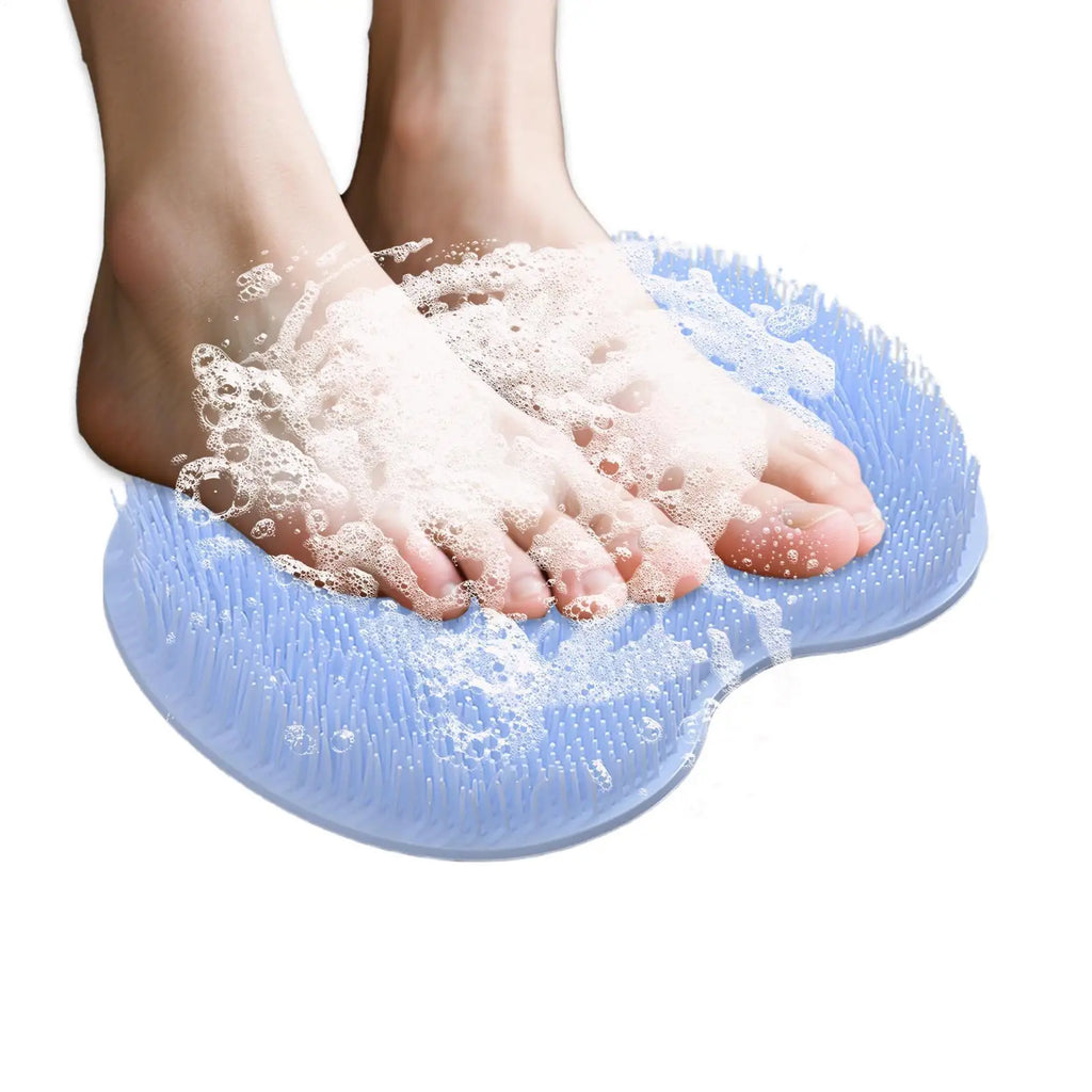 Silicone Shower Foot Scrubber Mat – Non-Slip Bath Massage Silicone Bath Scrubber Axl