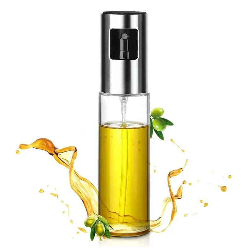 100ml Glass & Stainless Steel Oil Spray Dispenser | Air Fryer Oil Spray Dispenser Axl 1pcs