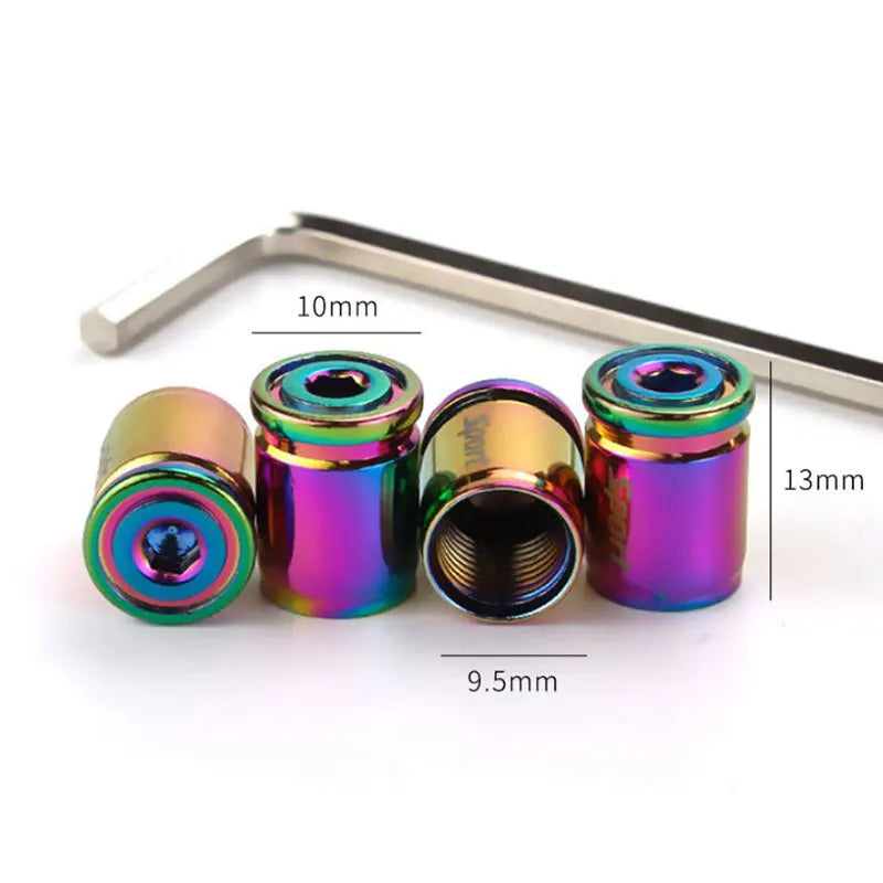 Anti-Theft Zinc Alloy Car Tire Valve Caps – Sport Set Tire Valve Caps Axl
