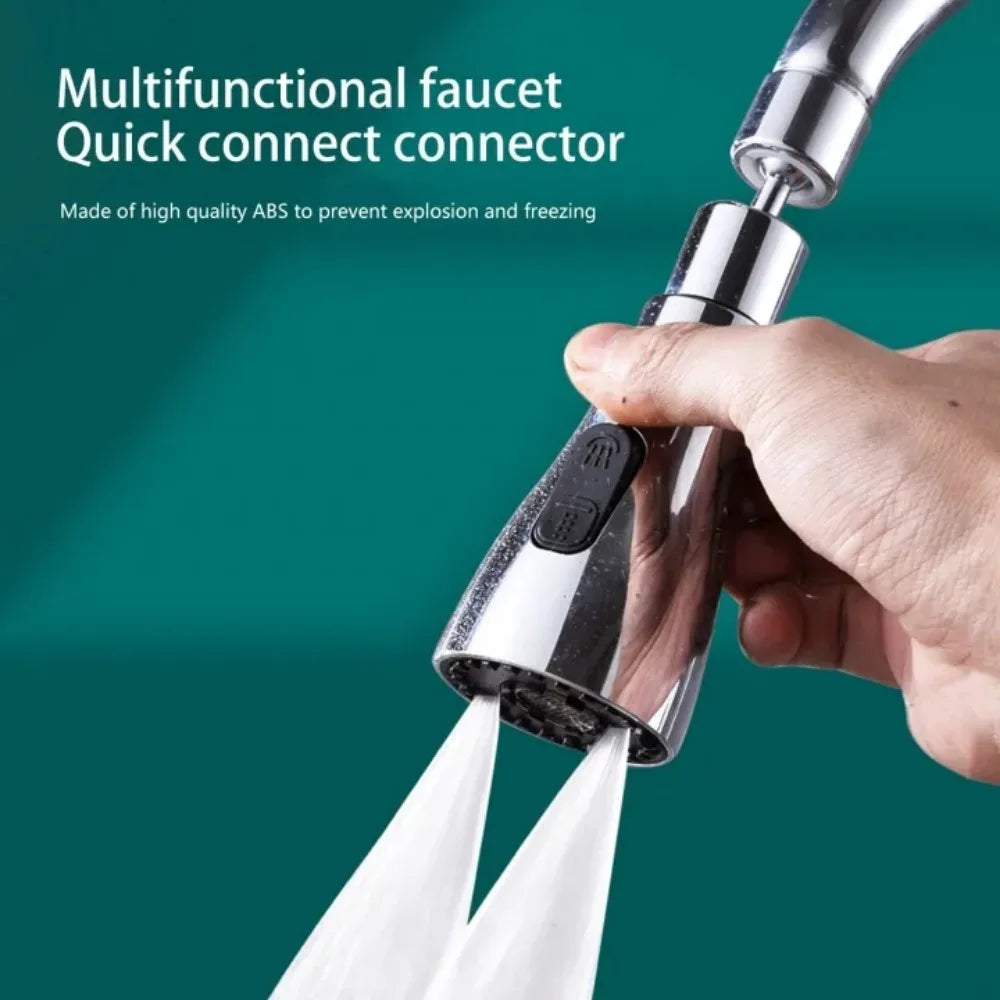 360° Pull-Out Faucet Spray Head – 3-Function Water-Saving Nozzle Faucet Spray Head Axl
