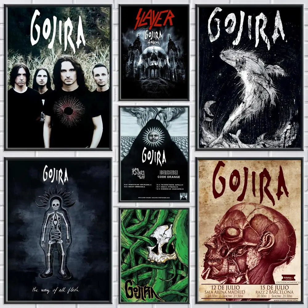 Gojira Band Canvas Wall Art Poster – Unframed Home Decor Canvas Wall Art Axl