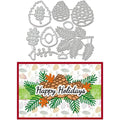 Christmas Pinecone & Leaf Metal Cutting Dies | Scrapbooking Metal Cutting Dies Axl AECH04-18776