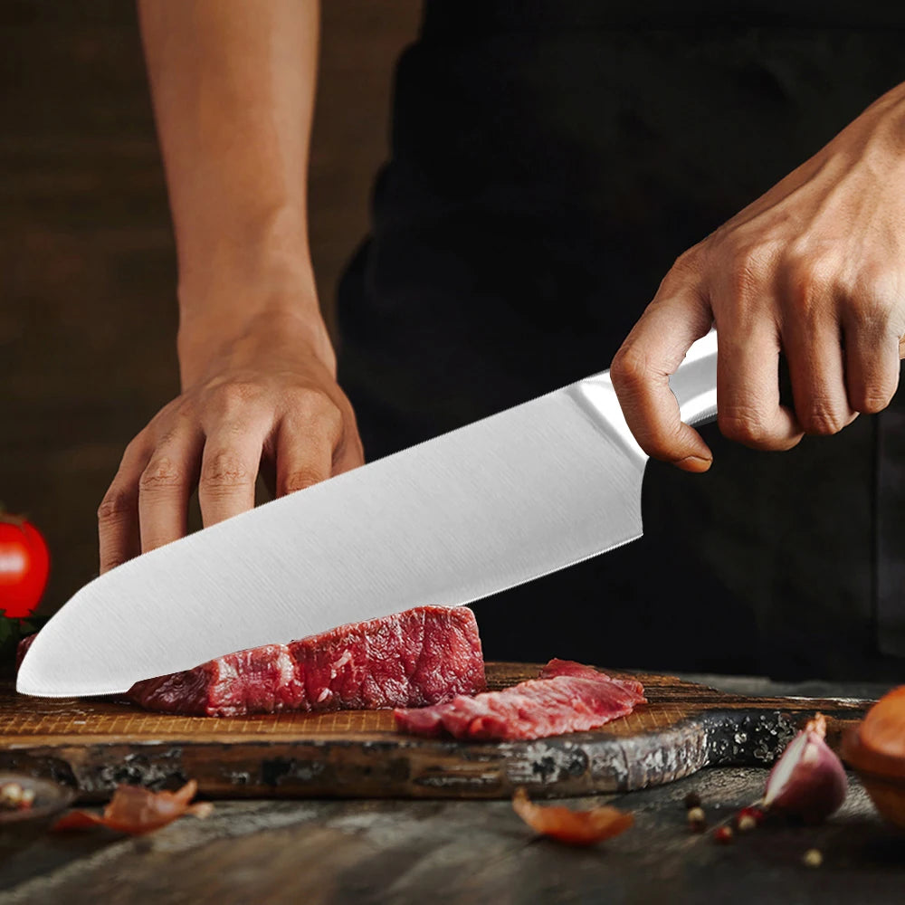 Professional 6.5-Inch Chef's Knife – Stainless Steel Wood Handle Chef's Knife Axl
