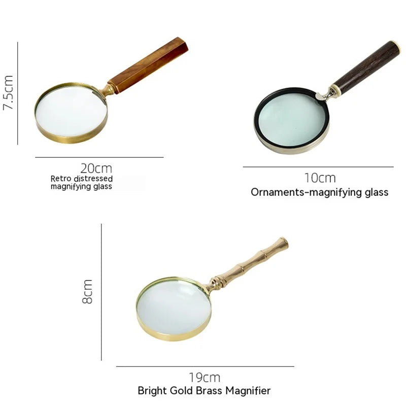 Handheld Magnifying Glass for Kids & Seniors | Reading Loupe Handheld Magnifier Axl