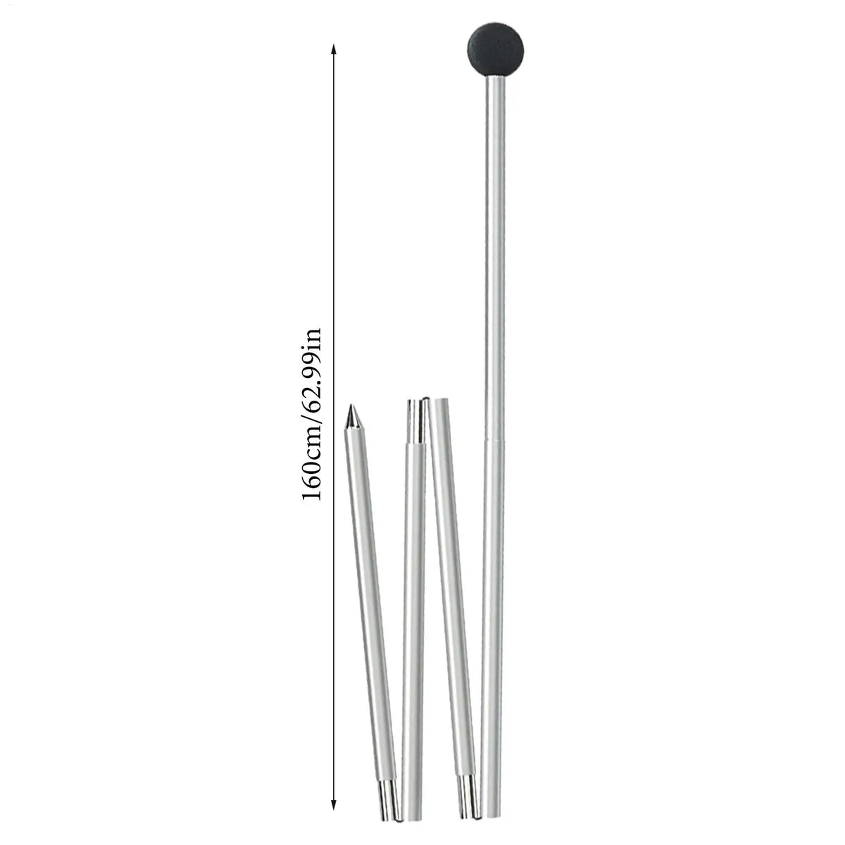 Telescoping Aluminum Tent Pole 1.6M–2M | Canopy & Tarp Stand Telescoping Tent Pole Axl