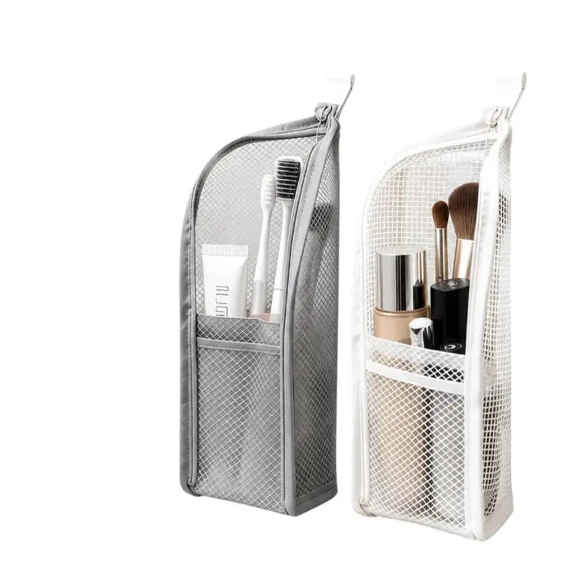 Breathable Mesh Travel Toiletry Bag | Stand-Up Multi-Pocket Travel Toiletry Bag Axl