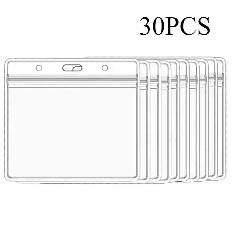Waterproof Transparent Card Sleeves 10/30 PCS – ID & Credit Card Protective Sleeve Axl Style B-30pcs