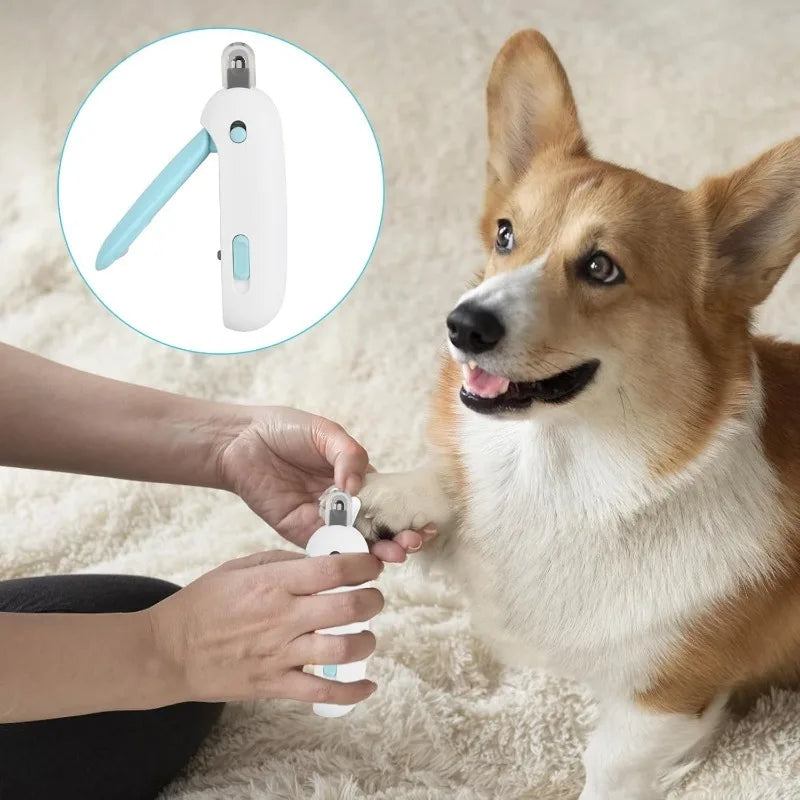 Professional Cat & Dog Nail Clippers with Adjustable Guard – Blue Pet Nail Clippers Axl