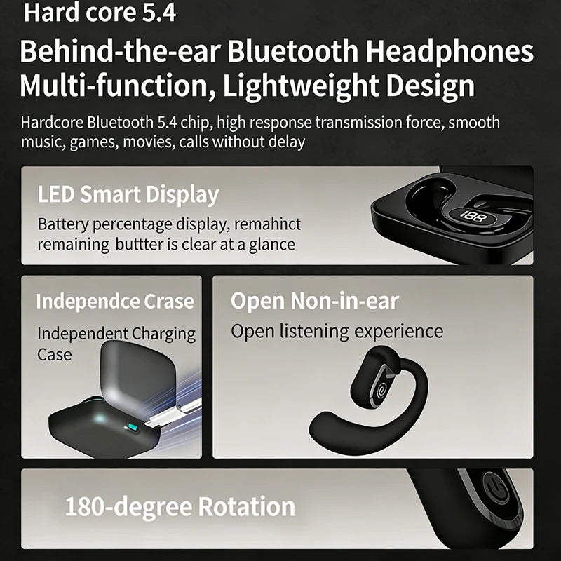 A69 Bluetooth 5.3 TWS Earphones – HiFi Stereo & LED Display Wireless Earphones Axl