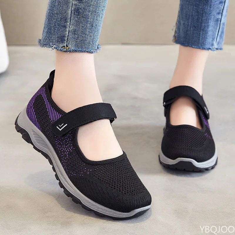 Women's Slip-On Walking Flats – Soft, Breathable & Non-Slip Women's Walking Flats Axl