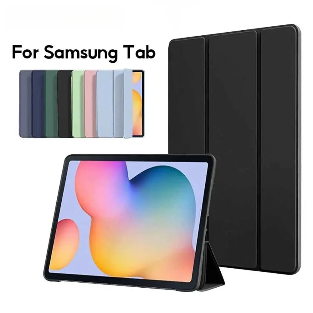 Silicone Tri-Fold Case Samsung Galaxy Tab S6 Lite A8 A9 S7 S8 S9 Tablet Case Axl