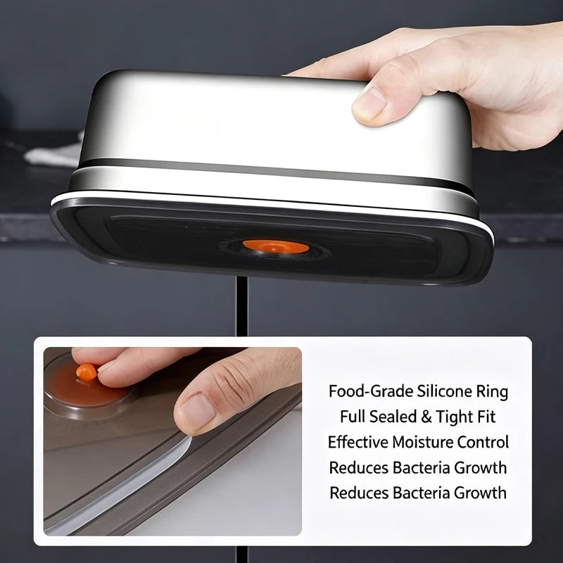 Stainless Steel Leak-Proof Bento Box – Large 1200ml Capacity Stainless Steel Lunch Box Axl