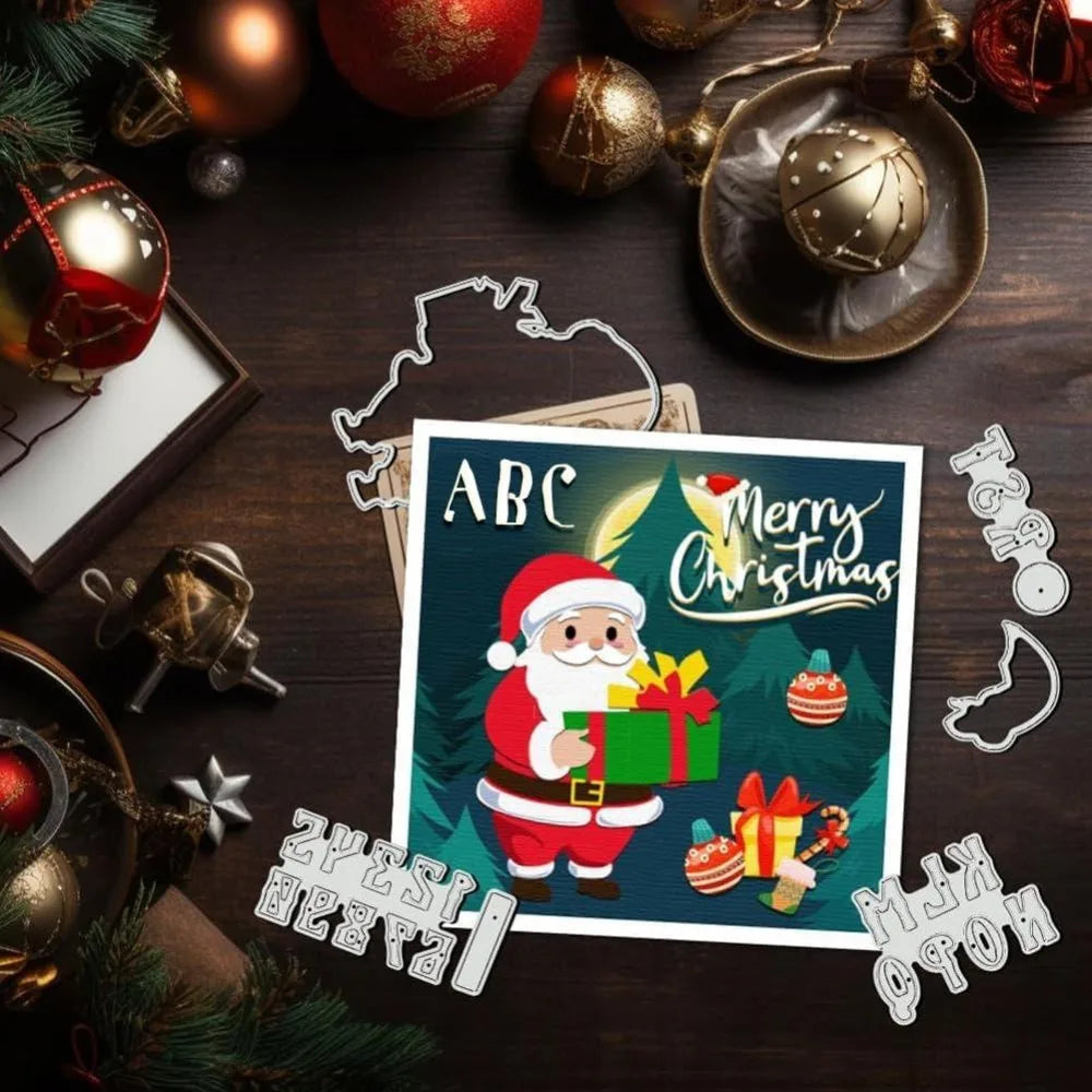 Christmas Santa Metal Cutting Die – Card Making & Scrapbooking Craft Cutting Die Axl