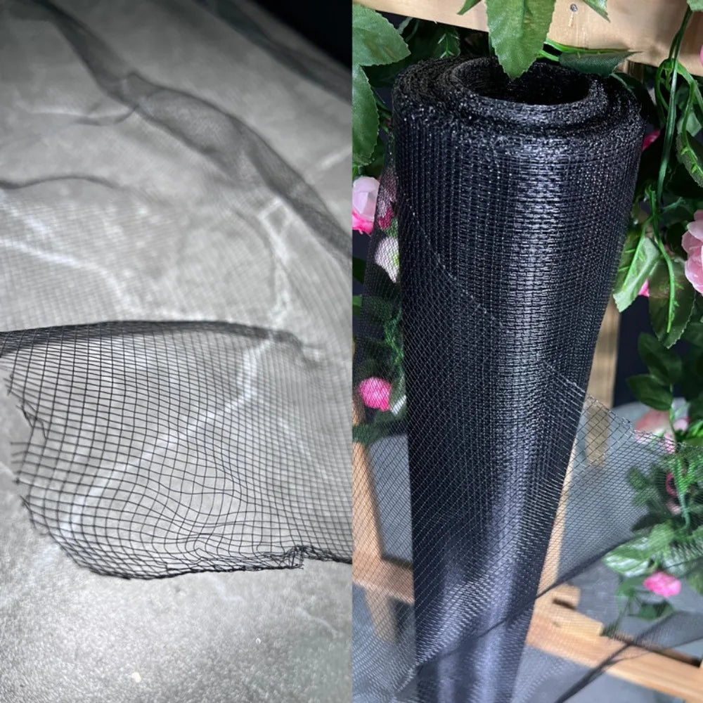 Shapeable Wire Mesh Organza Fabric – DIY Cloud Decoration Decorative Craft Fabric Axl Black