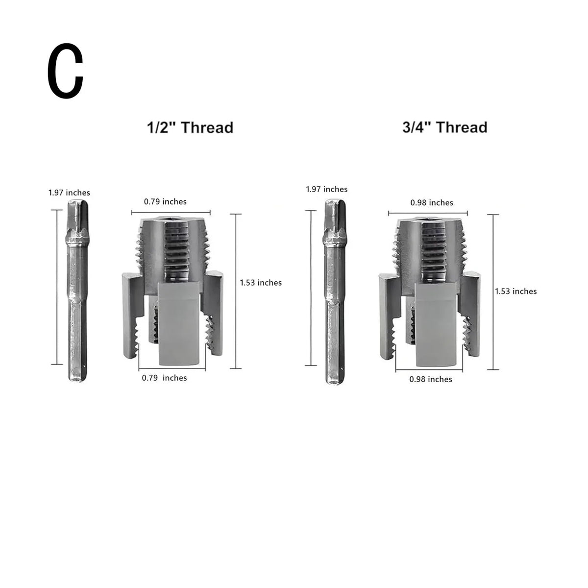 PVC Pipe Thread Cutting Tool – Internal & External Threader Kit Pipe Threading Tool Axl Professional set
