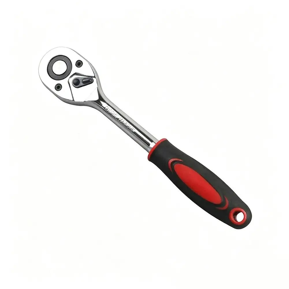 Quick Ratchet Wrench 1/4" 3/8" 1/2" Chrome Vanadium Steel Tool Ratchet Socket Wrench Axl C