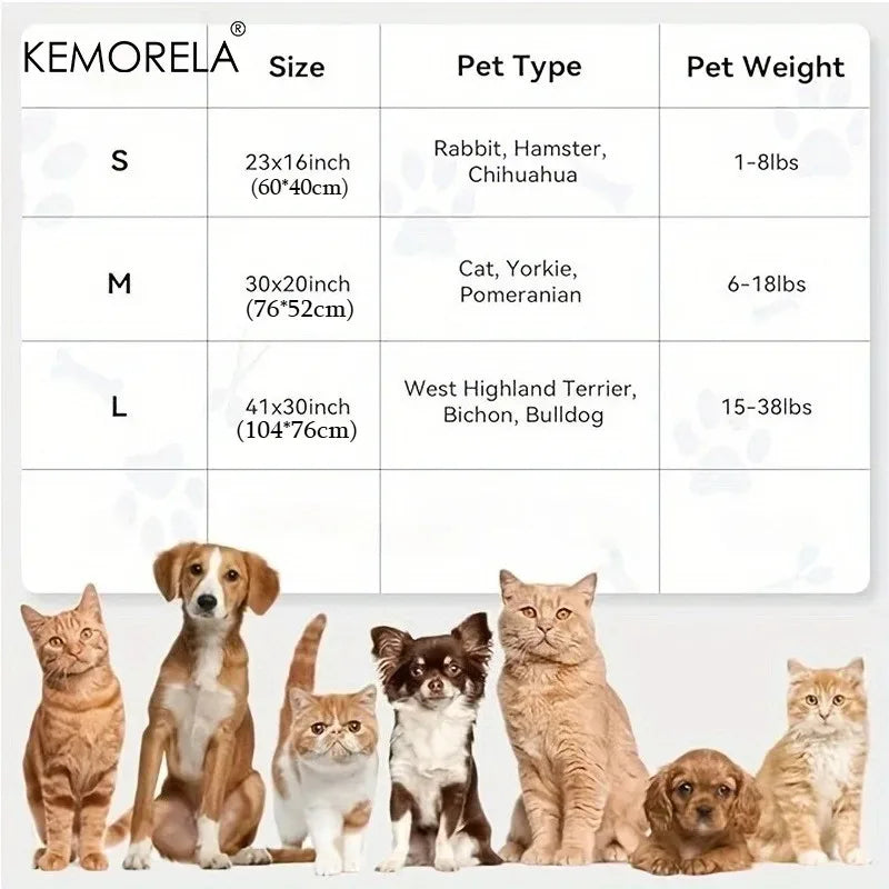 KEMORELA Fluffy Pet Blanket – Cozy Dot Mat for Cats & Dogs Pet Blanket Mat Axl