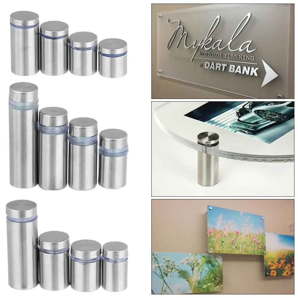 Stainless Steel Standoff Screws – Glass & Billboard Fasteners Standoff Fasteners Axl