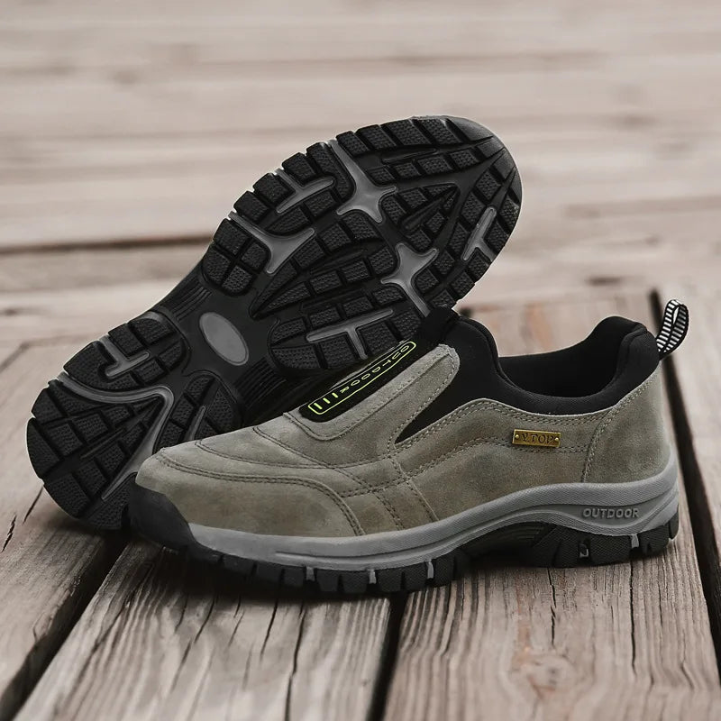 YBQJOO Men's Slip-On Canvas Sneakers | Breathable Walking Shoes Men's Slip-On Sneakers Axl