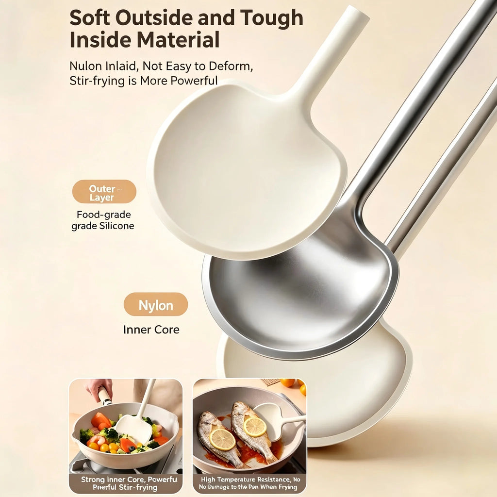 PLYS Silicone Kitchen Utensil Set – Heat Resistant Cooking Tools Silicone Utensil Set Axl
