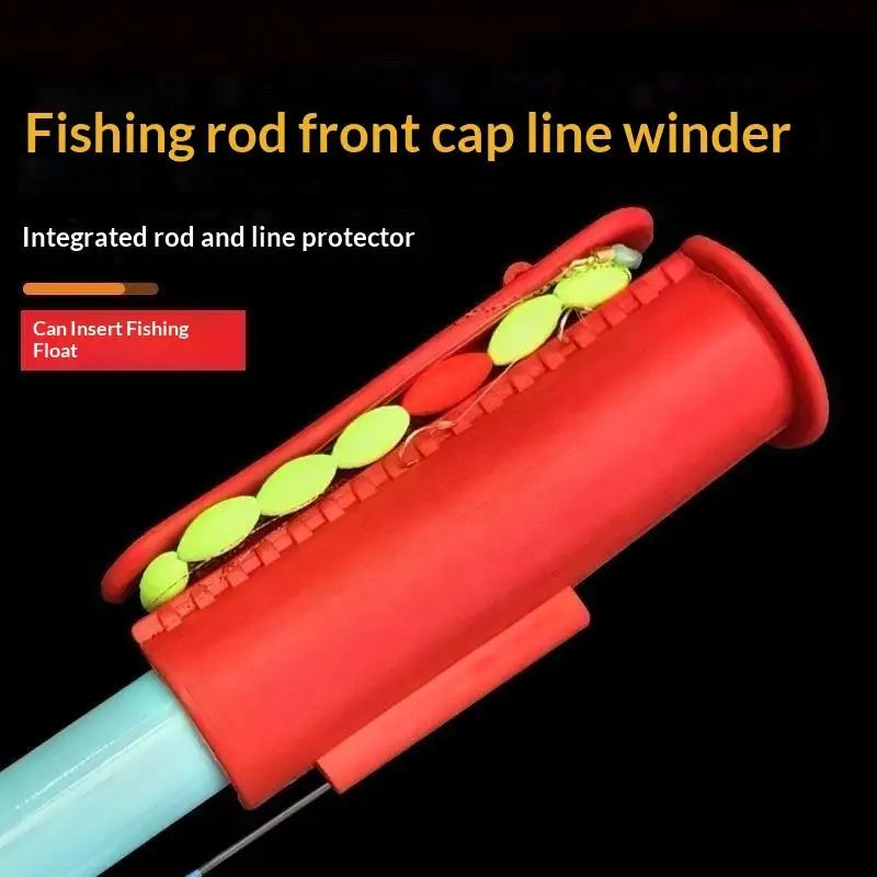 5-Pack Silicone Fishing Rod Tip Covers & Line Winder Plugs Fishing Rod Accessories Axl