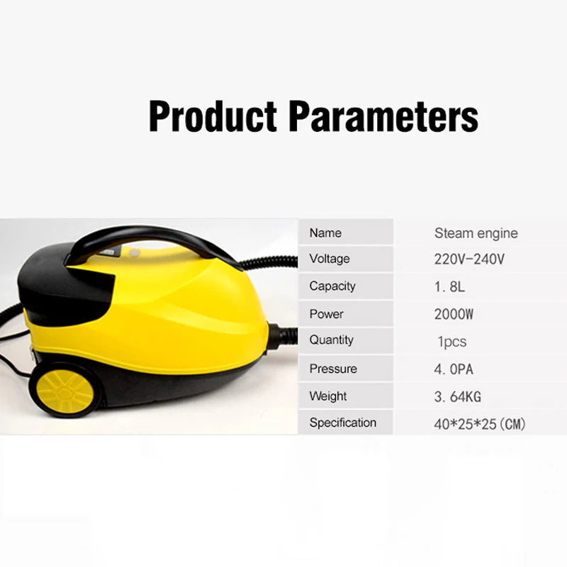 BALASHOV 2000W Handheld Steam Cleaner – Home, Kitchen & Car Handheld Steam Cleaner Axl