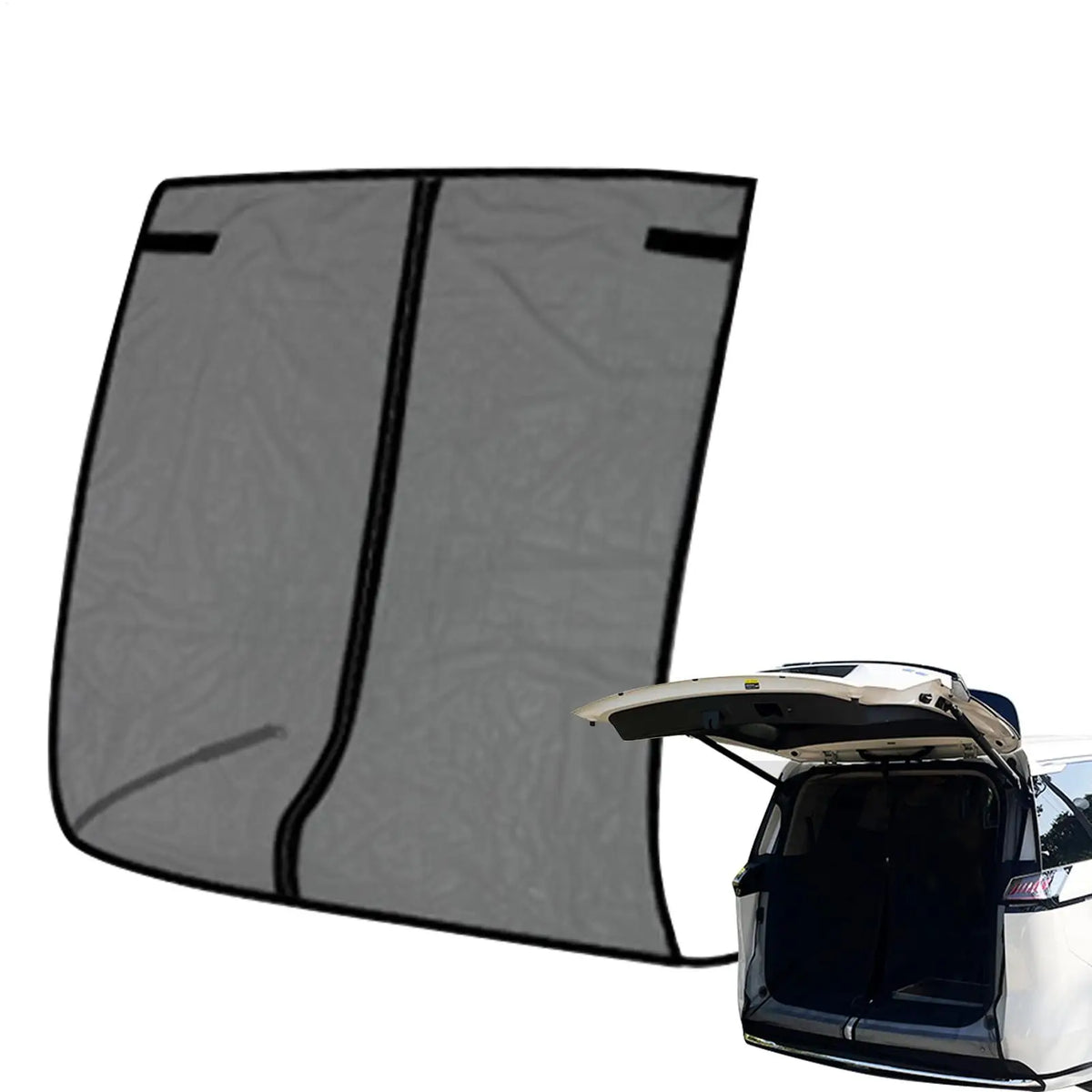 SUV Tailgate Mesh Screen – Magnetic UV Fly Screen 58x57 Inch Tailgate Mesh Screen Axl