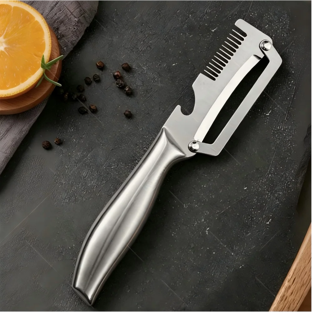PLYS Stainless Steel Vegetable & Fruit Peeler – Non-Slip Handle Vegetable Peeler Axl