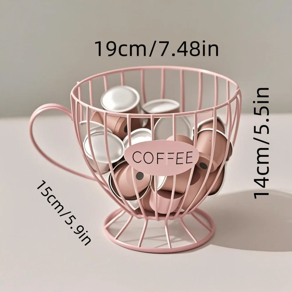 Large Capacity Coffee Pod Holder & Capsule Organizer Coffee Pod Organizer Axl Pink