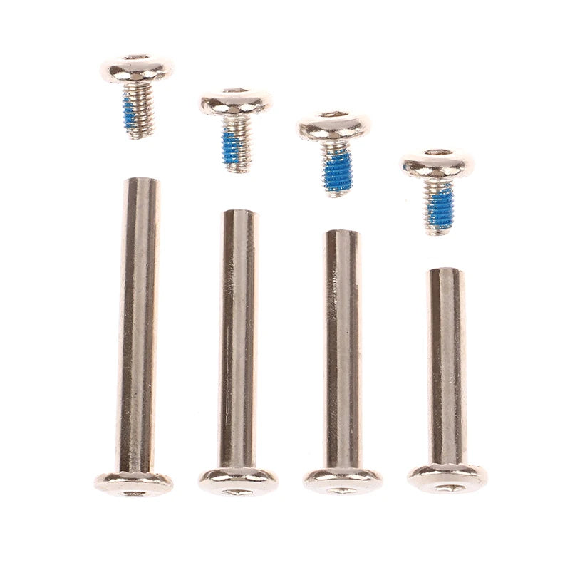 Stainless Steel Luggage Wheel Bolts & Rivets – 4-Set 6×30–45mm Luggage Wheel Fasteners Axl