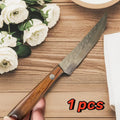Damascus Chef Knife Set – Handmade Wood Handle | 1/2/4 Pack Damascus Chef Knife Axl 1pcs
