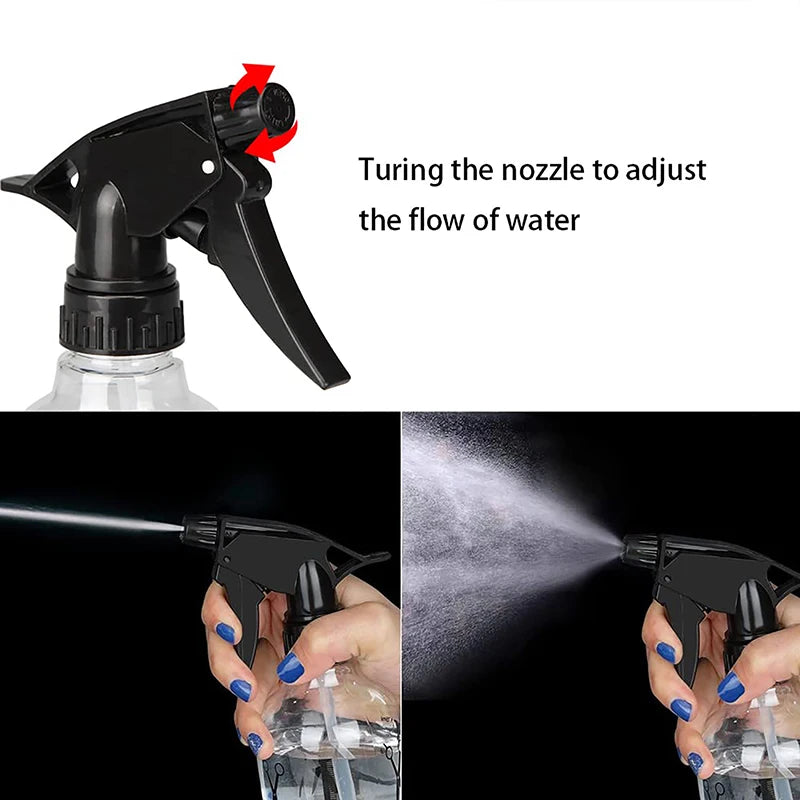 Refillable Adjustable Mist Spray Bottle 250ml & 500ml Hair Spray Bottle Axl