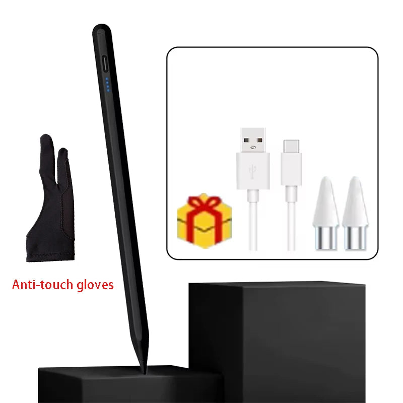 Universal Stylus Pen for iPad & Android Tablets | p+7 Tablet Stylus Pen Axl black and glove