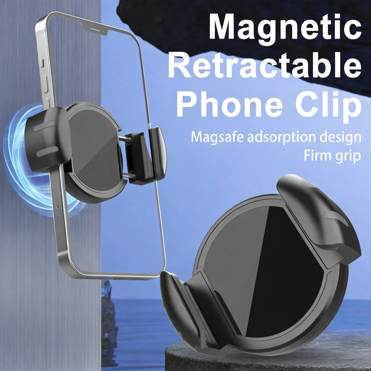 Magnetic Car Phone Holder – Universal Dashboard Mount iPhone & Android Car Phone Mount Axl