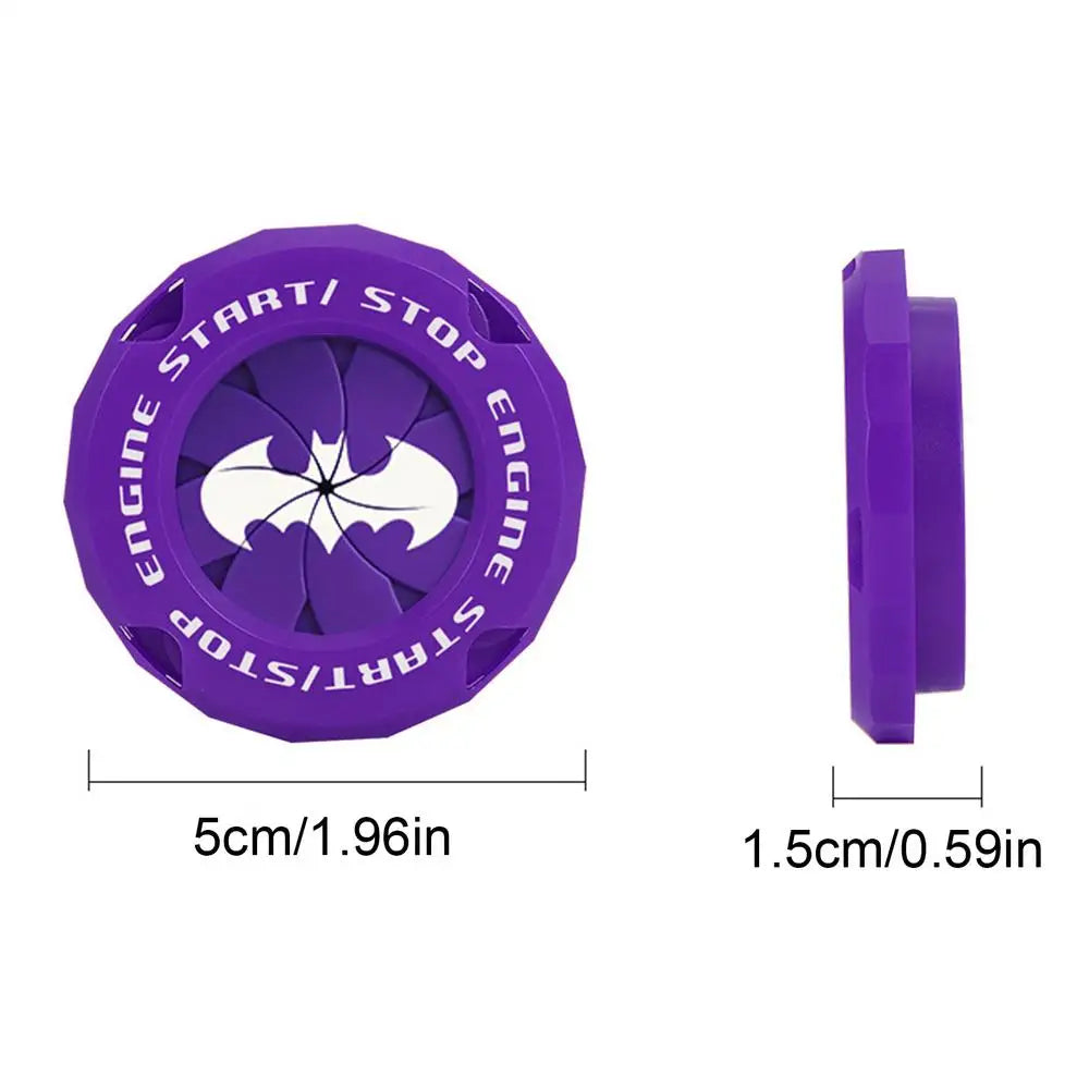 Push Start Button Cover – Car & Motorcycle Engine Start Ring Car Interior Accessory Axl Purple