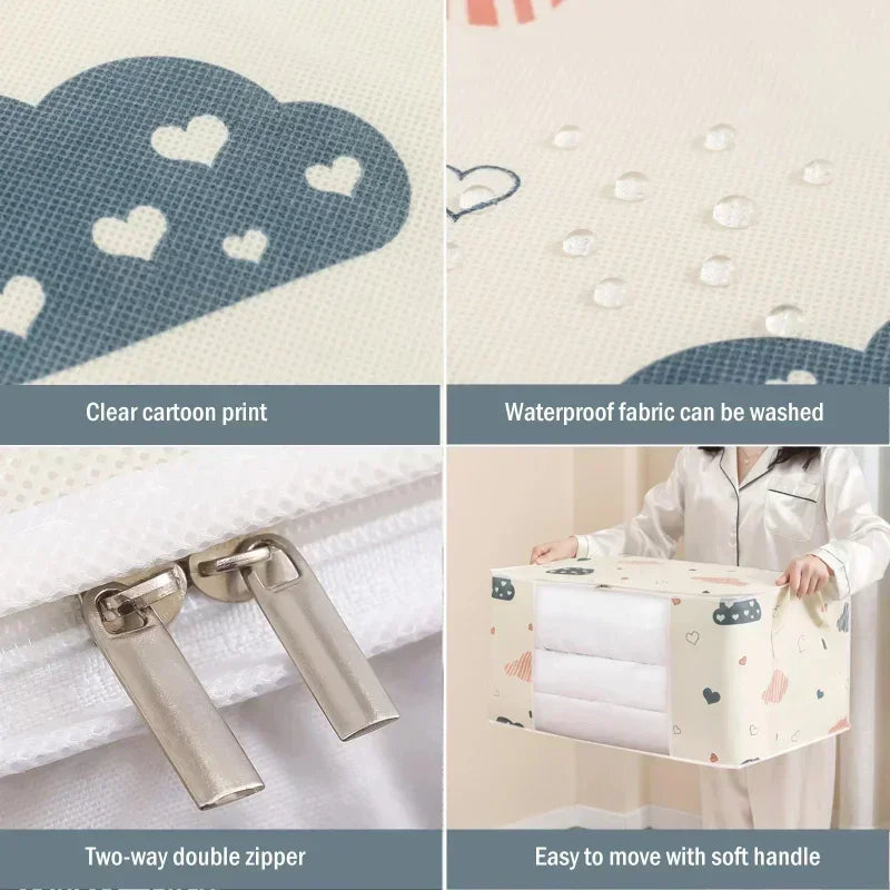 Large Storage Bag 50L–75L | Quilt, Duvet & Clothes Organizer Clothes Storage Bag Axl