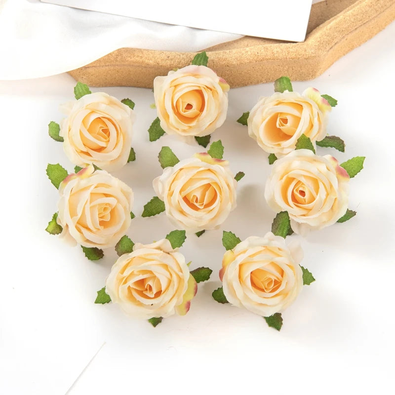 Silk Rose Artificial Flower Heads – Bulk 40/80 Pcs for Weddings Artificial Silk Flowers Axl color 9 80 pieces