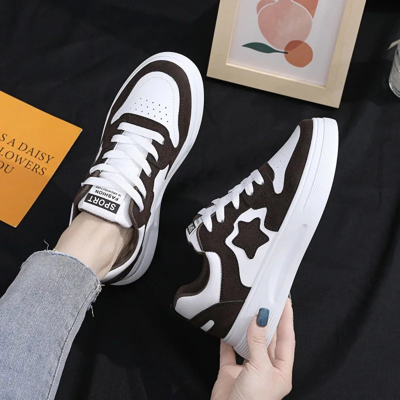 Women's Breathable Mesh Flat Sneakers – Lace-Up Casual Shoes Women's Sneakers Axl