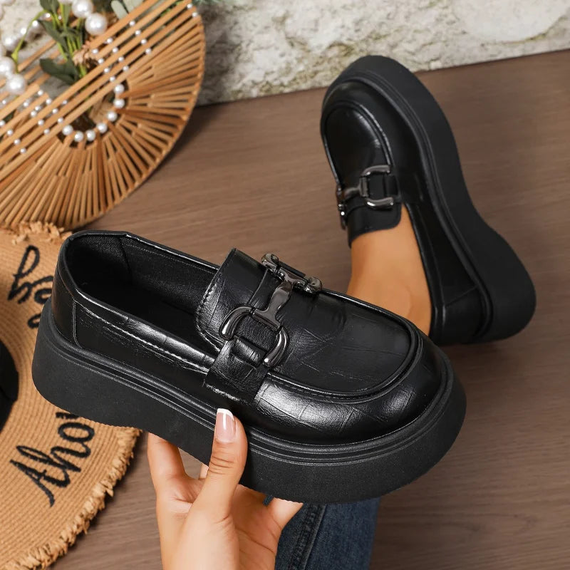 UXST Women's Round Toe Slip-On Loafers – Casual Flat Shoes Women's Loafers Axl