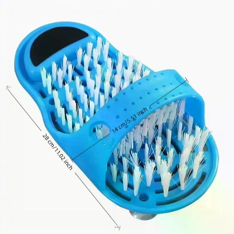 Shower Foot Scrubber with Pumice Stone & Suction Cups Foot Scrubber Brush Axl