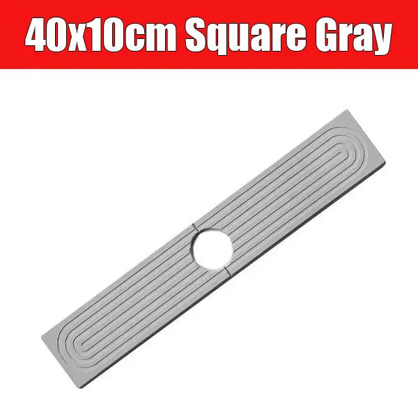 Diatomite Sink Faucet Mat – Quick-Drying Stone Splash Guard Sink Faucet Mat Axl 40x10cm Square Gray