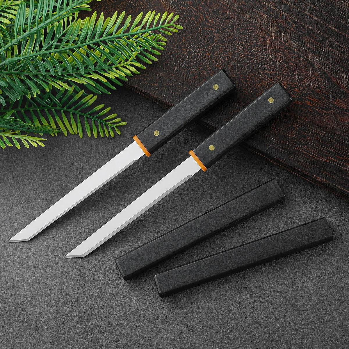 Stainless Steel Utility Knife – Kitchen, BBQ & Fishing Utility Kitchen Knife Axl 2pcs